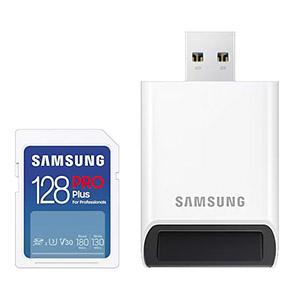 Samsung 128GB SDXC PRO Plus 2023 (MB-SD128SB) +картридер