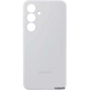 Чехол Samsung Silicone Case Galaxy S24 FE (серый)