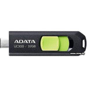 Купить 32GB ADATA UC300 32GB ACHO-UC300-32G-RBK/GN (черный/зеленый) в Минске, доставка по Беларуси