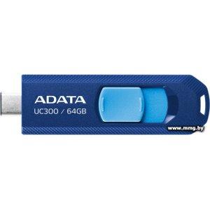 64GB ADATA UC300 ACHO-UC300-64G-RNB/BU (синий/голубой)