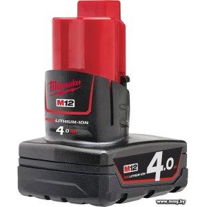 Аккумулятор Milwaukee M12 M12B4 4932430065 (12В/4 Ач)