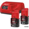 Milwaukee M12 M12NRG-202 4933459209 (2 x 12В/2 Ач + 12В)