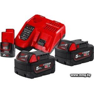 Milwaukee M18 M18NRG-502 4933459217 (2 x 18В/5 Ач + 12В/2 Ач