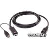 Кабель Aten 2L-7D02HDP HDMI/USB Type-A - DisplayPort (1.8 м,