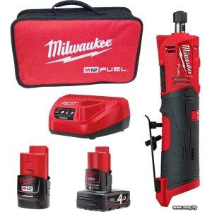 Milwaukee M12 Fuel FDGS-422B 4933471436 (с 2-мя АКБ 2 Ah, 4