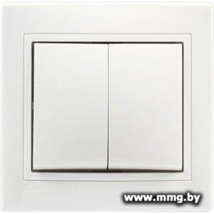 Купить Выключатель SmartBuy Венера SBE-01w-10-SW2-0-c в Минске, доставка по Беларуси