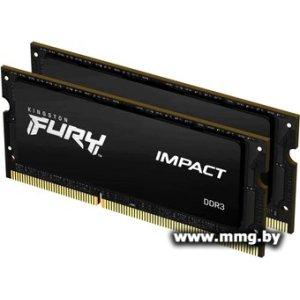 Купить SODIMM-DDR3 16GB (2x8Gb) PC3-14900 Kingston KF318LS11IBK2/16 в Минске, доставка по Беларуси