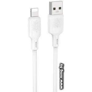 Кабель Borofone BX113 USB Type-A - Lightning (1 м, белый)