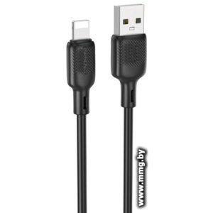 Кабель Borofone BX113 USB Type-A - Lightning (2 м, черный)