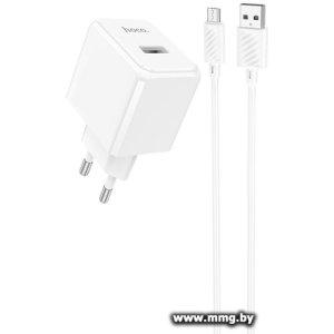 Купить Зарядное устройство Hoco CS11A microUSB (белый) в Минске, доставка по Беларуси