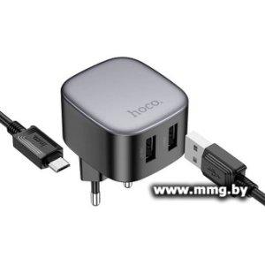 Зарядное устройство Hoco CS31A + microUSB (черный)