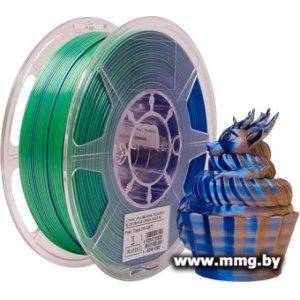 eSUN ePLA-Silk 1.75 мм 1000 г (синий/оранжевый/зеленый)