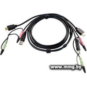 Купить Кабель Aten 2L-7D02UH (1.8 м, черный) в Минске, доставка по Беларуси