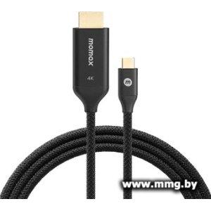 Кабель Momax DT3D HDMI - USB 3.2 Gen1 Type-C (2 м, черный)