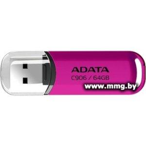 64GB ADATA C906 (розовый) (AC906-64G-RPP)