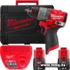 Milwaukee M12 FUEL M12FDD2-202X 4933479873 (2 АКБ, кейс)