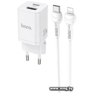 Купить Зарядное устройство Hoco N13 Lightning (белый) в Минске, доставка по Беларуси