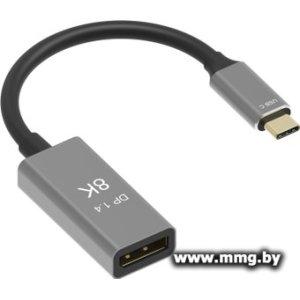 Адаптер VCOM CU480M USB Type-C - DisplayPort (0.15 м, серый)