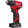 Milwaukee M12 BLDDRC-402C 4933499688 (с 2-мя АКБ, кейс)