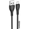 Кабель Borofone BX121 USB Type-A - microUSB (1 м, черный)