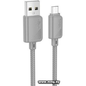 Кабель Hoco X113 USB Type-A - microUSB (1 м, серый)