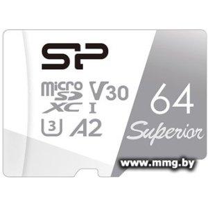 Silicon-Power 64GB Superior microSDXC SP064GBSTXDA2V20