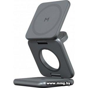 Зарядное устройство Magssory Fold Pro 3 в 1 WCH063 (темно-се
