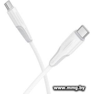 Кабель Borofone BX119 USB Type-C - USB Type-C (1 м, белый)