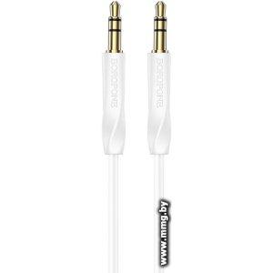 Кабель Borofone BL16 3.5 jack - 3.5 jack (1 м, белый)