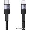 Кабель Usams SJ729 USB Type-C - Lightning (1.2 м, черный) SJ709USB01