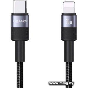 Кабель Usams SJ729 USB Type-C - Lightning (1.2 м, черный) SJ709USB01