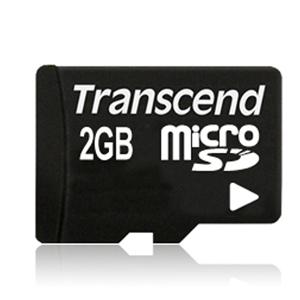 Transcend 2Gb MicroSD Card no adapter