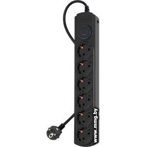 Купить IPPON BK-6-EU-1.8-10-B (1.8м, 6 розеток, черный) в Минске, доставка по Беларуси