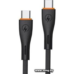 Кабель EOFE CC21 USB Type-C - USB Type-C (1 м, черный)
