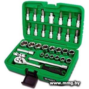 Набор трещотка с головками и битами Toptul GCAI4503 45 предм