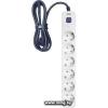 Powercom SP-06W (3м, 6 розеток, белый/серый)
