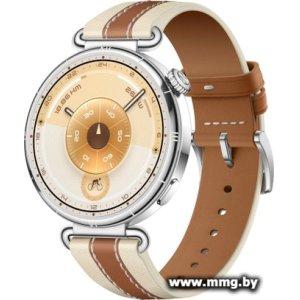 Huawei Watch GT 6 41 мм (серебристый, с коричневым кожаным р