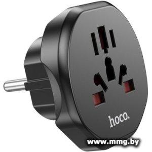 Адаптер Hoco AC6 EU (черный)