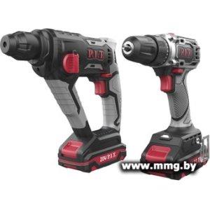 P.I.T. P0002-02 (перфоратор, шуруповерт, 2 АКБ, кейс)