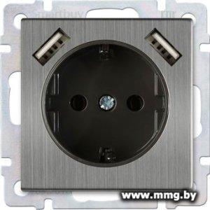 Розетка SmartBuy Нептун SBE-05gn-16-S1-USB