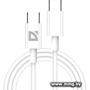 Кабель Defender F182 60 Вт Type-C-Type-C (1 м,белый) 87508