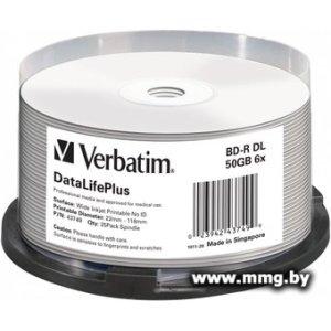 Диск BD-R Verbatim 50Gb 6x 43749 (25 шт.)