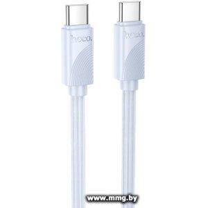 Кабель Hoco X114 60W USB Type-C - USB Type-C (1 м, голубой)