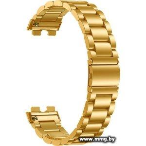 Браслет Rumi Heavy металлический для Huawei Band 8/9 (золотистый)