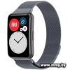 Браслет Rumi Milanese loop металлический для Huawei Watch FIT, Watch FIT Elegant (серый)