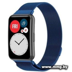 Браслет Rumi Milanese loop металлический для Huawei Watch FIT, Watch FIT Elegant (синий)
