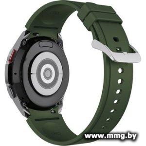 Ремешок Rumi Classic силиконовый для Samsung Galaxy Watch4/5/6 (20 мм, лаврово-зеленый)