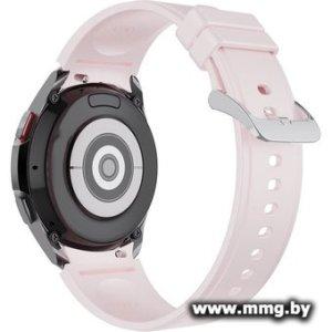 Ремешок Rumi Classic силиконовый для Samsung Galaxy Watch4/5/6 (20 мм, розовый)