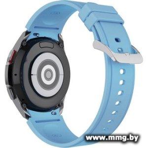 Ремешок Rumi Classic силиконовый для Samsung Galaxy Watch4/5/6 (20 мм, голубой)