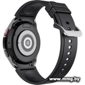 Ремешок Rumi Classic силиконовый для Samsung Galaxy Watch4/5/6 (20 мм, черный)